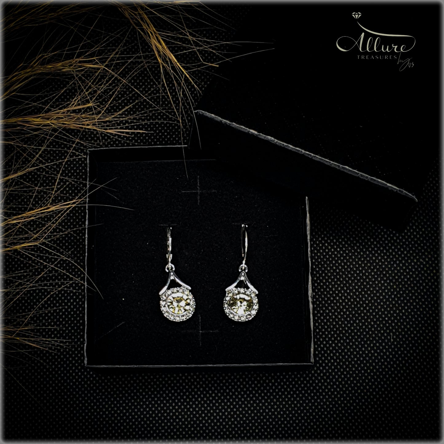 Elegant French-Inspired Cubic Zirconia Drop Earrings for Women - Luxurious Design