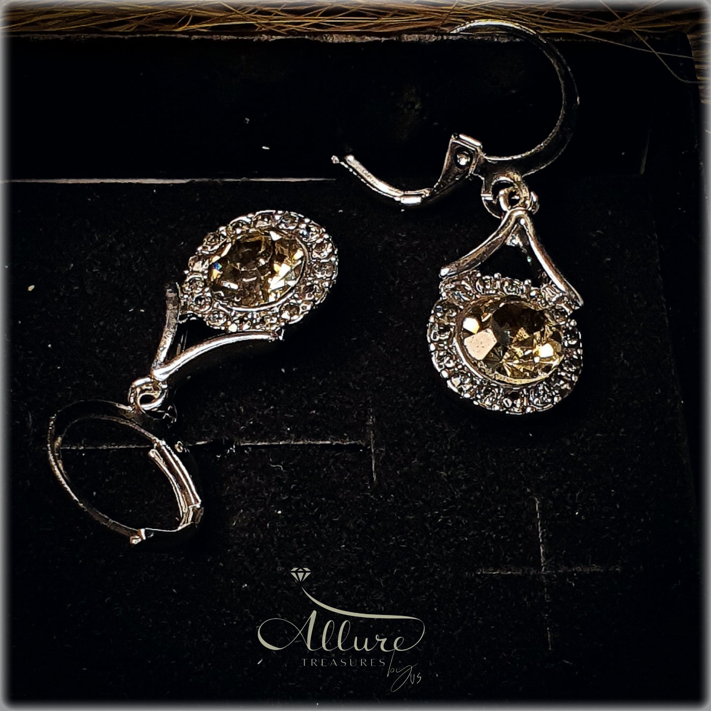 Elegant French-Inspired Cubic Zirconia Drop Earrings for Women - Luxurious Design