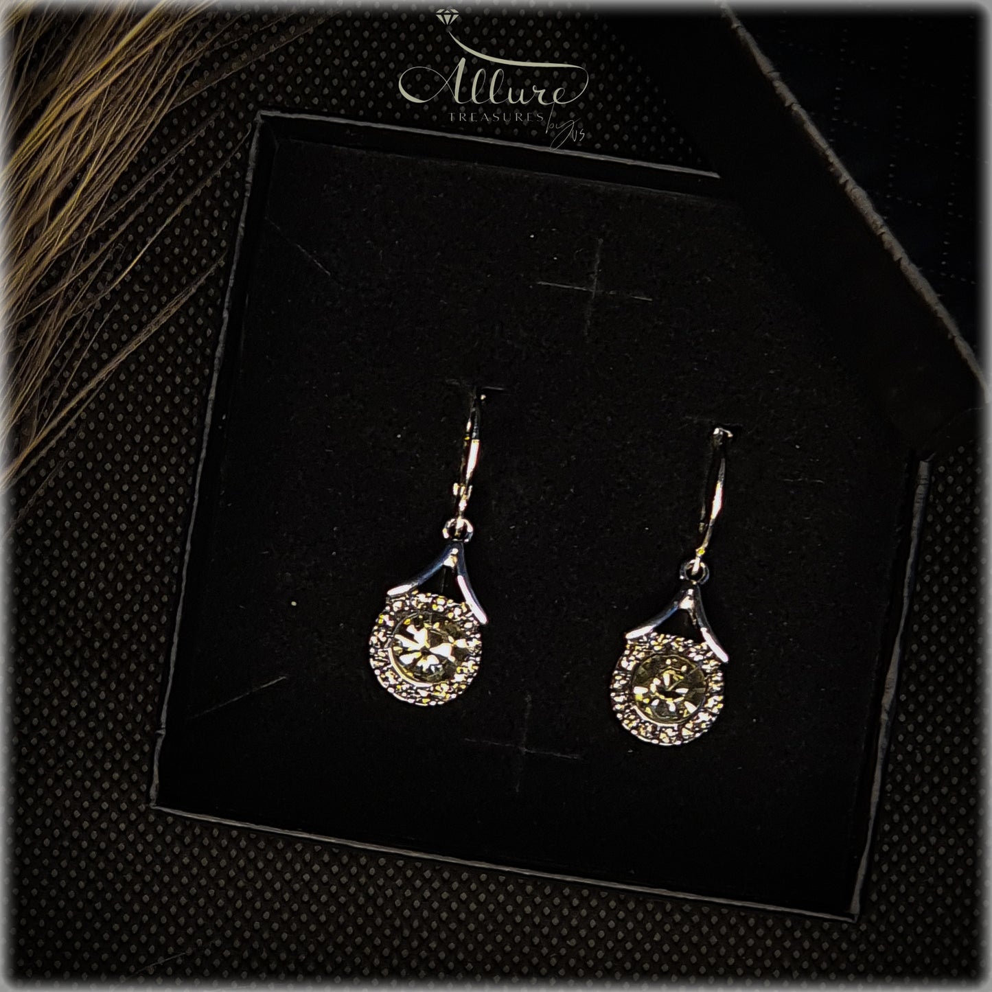 Elegant French-Inspired Cubic Zirconia Drop Earrings for Women - Luxurious Design