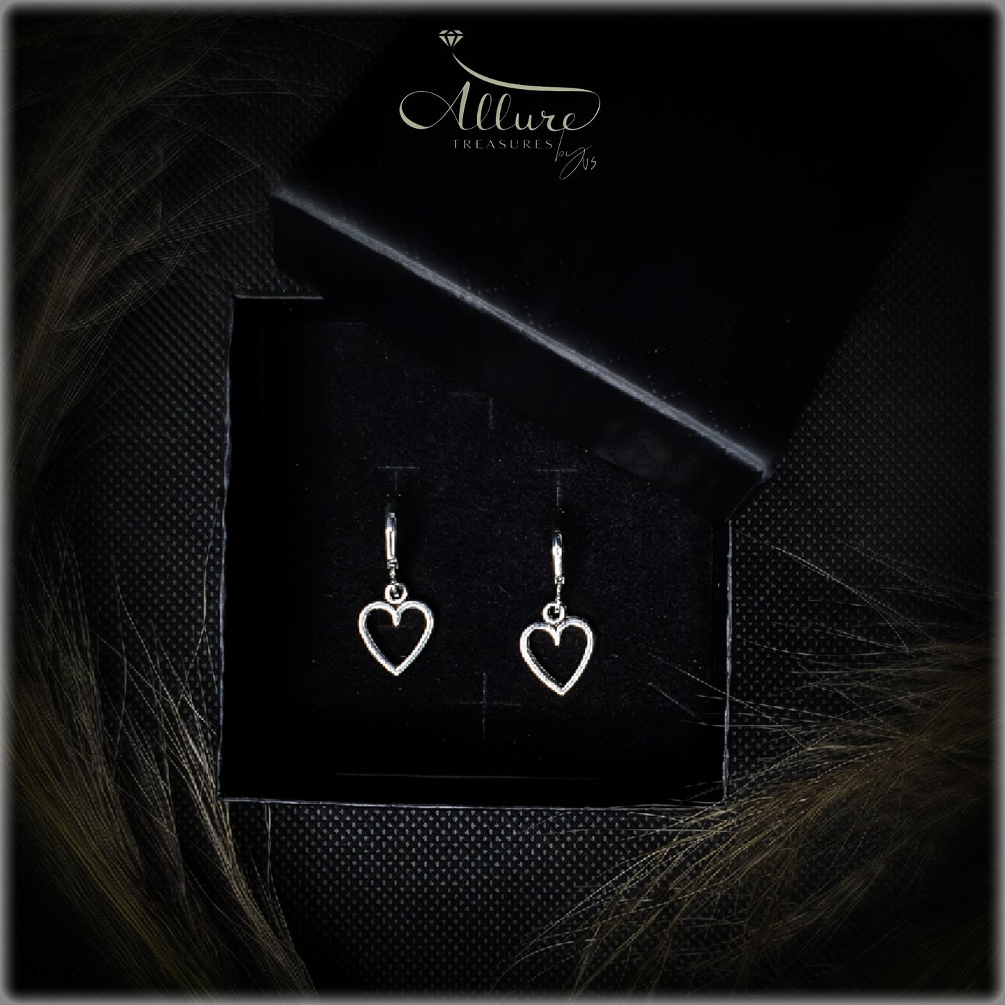 Chic Hollow Heart Dangle Earrings - Alloy, Perfect for Casual & Daily Wear