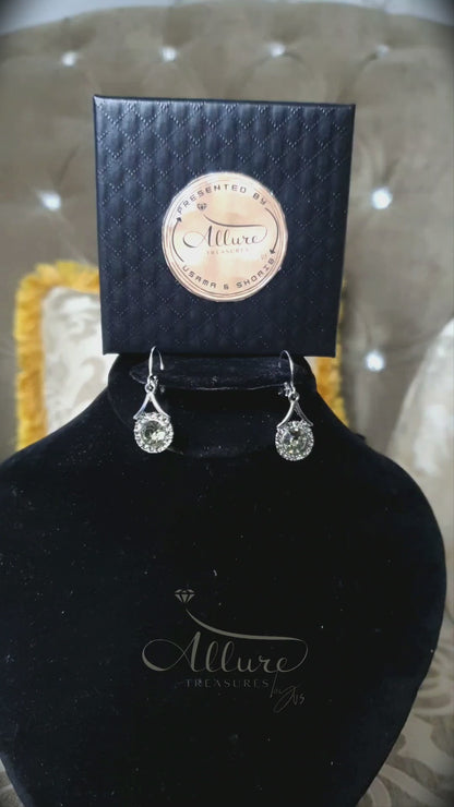 Elegant French-Inspired Cubic Zirconia Drop Earrings for Women - Luxurious Design